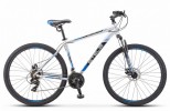 Велосипед 29' хардтейл STELS NAVIGATOR-900 D серебристый/синий 21ск., 17,5'